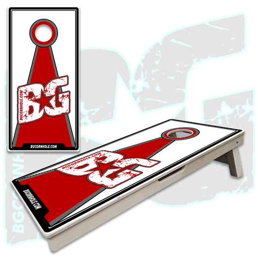 BG Red/Gray Cornhole Boards - Backyard Boards